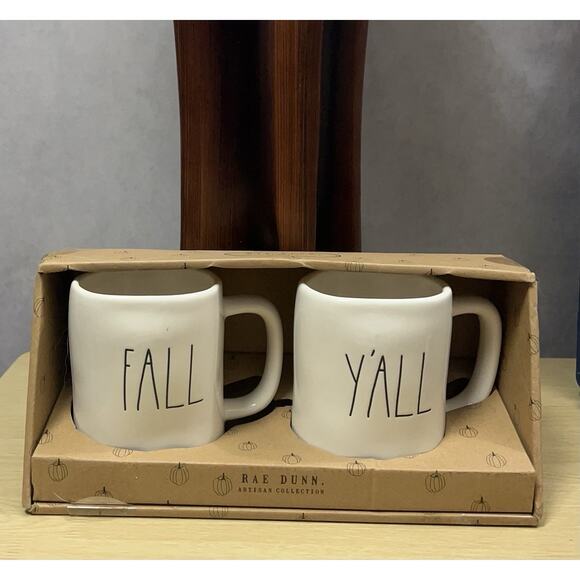 Rae Dunn Artisan Collection by Magenta FALL / YÁLL Tea Coffee Soup Mug - Picture 1 of 5